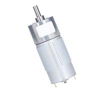 Yosoo Health Gear Motor de Engranajes CC Motor de Velocidad Variable Aleación de Zinc Cobre 12 V 24 V Control de Marcha Atrás 37 Mm Mini Reductor Eléctrico para Cerraduras de Puertas Cortinas (DC12V