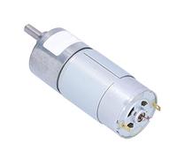 Yosoo Health Gear Motor de Engranajes CC Motor de Velocidad Variable Aleación de Zinc Cobre 12 V 24 V Control de Marcha Atrás 37 Mm Mini Reductor Eléctrico para Cerraduras de Puertas Cortinas (DC12V