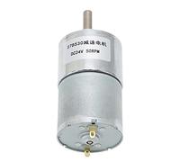Yosoo Health Gear Motor de Engranajes Cobre DC 24V Caja de Engranajes 50RPM Eje de Salida Perpendicular con Accionamiento Helicoidal Autoblocante para Abridores de Ventanas Abridores de Puertas Mini