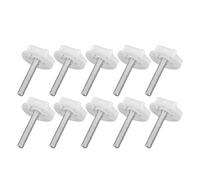 Yosoo Health Gear Niveladores de Patas Pies Niveladores Ajustables PP Hierro 10PCS Base de 40 Mm Tornillo de 8 Mm X 50 para Sillas Mesas Cabeceros Muebles Protección del Piso Fácil Instalación