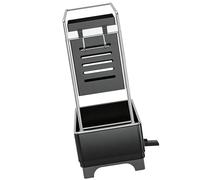 Yosoo Health Gear Organizador para Fregadero de 2 Capas, Soporte para Esponja, Estante para Paños de Cocina, Carrito para Cepillos con Agujeros de Drenaje y Ganchos para Almacenam (negro mate)