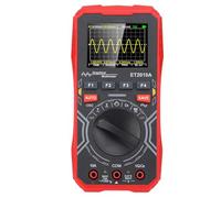 Yosoo Health Gear Osciloscopio MultíMetro Probador Digital Portátil, ABS 2 en 1 Metro con Ancho de Banda de 1MHz Muestreo de 2,5 Msps Pantalla 320x240, Suspensión Automática para Técnicos de