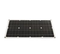 Yosoo Health Gear Panel Solar de 25 W, Silicio Monocristalino, Carga de Alta Eficiencia y Múltiples Protecciones para Aplicaciones de Vehículos Recreativos y Embarcaciones (10A)