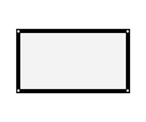 Yosoo Health Gear Pantalla de Proyección Portátil, 16:9, Material de Poliéster Suave, Plegable, sin Arrugas, para Cine en Casa, Conferencias, Películas al Aire Libre