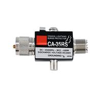 Yosoo Health Gear Pararrayos de Antena, Protector de Rayos Coaxial con Elemento Incorporado de Descarga de Sobretensiones de Carga de Gas, Principio de Cortocircuito de 1/4 de Longitud de