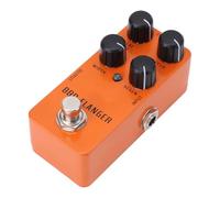 Yosoo Health Gear Pedal Flanger Analógico, Mini Flanger True Bypass para bajo de Guitarra Eléctrica, Pedal de Efectos DC9V de Aleación de Aluminio