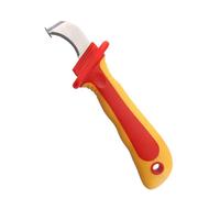 Yosoo Health Gear Pelacables Aislado, Cuchillo de Electricista de 1000 V con Cuchillas Antimagnéticas y Antideslizante para Pelar Cables y Trabajos Eléctricos de Forma Segura