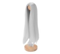 Yosoo Health Gear Peluca de Muñeca de Seda de Alta Temperatura, Larga y Recta, Diseño de Parte Media para Muñecas de 4 Puntos, Circunferencia de la Cabeza de 18,5 a 21 Cm, Reemplazo de Cabello de