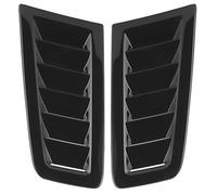 Yosoo Health Gear Rejillas de Ventilación para capó de Coche, Rejillas de Ventilación Adhesivas, 2 uds. Rejillas de Ventilación Laterales de Entrada de Flujo de Aire Decorativas (Negro brillante)