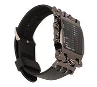 Yosoo Health Gear Reloj Binario Genial, Diseño en Forma de Cangrejo, Pantalla LED, Reloj Digital único para Hombres y Mujeres, Elegante Correa de Silicona