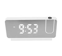 Yosoo Health Gear Reloj Despertador Digital con Proyector Giratorio 180°, Pantalla LED, Visualización de Temperatura, Fecha y Hora