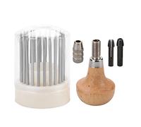 Yosoo Health Gear Set de Herramientas de Cuentas de 23pcs, Grabado en Metal de Piedra de Diamante Herramienta de Cuentas de Cuentas de Cuentas de Cuentas de Cuentas para la Fabricación de Joyas