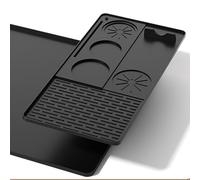 Yosoo Health Gear Silicone Coffee Bar Mat Set, 58x39cm con Tamping Mat | Protector de mostrador resistente al calor, Base antideslizante, silicona apta para lavavajillas, organizador de estación