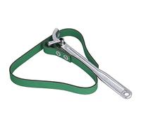 Yosoo Health Gear SK 201 12 Llave de Correa Llave de Correa de Acero Al Carbono de 285 Mm de Caucho de 820 Mm Agarre Resistente para Instalación de Tuberías de Filtro de Aceite Reparación de Tractores
