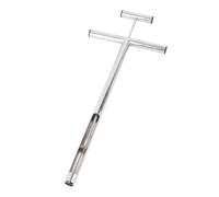 Yosoo Health Gear Sonda de Muestreo de Suelo, Muestreador de Suelo de Acero Inoxidable con Mango en T y Eyector, Probador de de Granja de Césped de Jardín para Cuidado de Plantas,