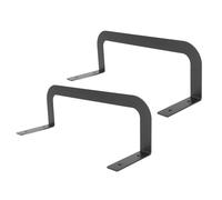 Yosoo Health Gear Soporte de Barra de Retención de Colchón, Tope Deslizante de Colchón de Metal de 2 Piezas para Marco de Cama, Estabilizador de Agarre de de Acero, Negro