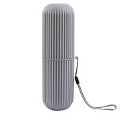 Yosoo Health Gear Soporte para Cepillos de Dientes de Viaje, Paquete de 2 Estuches Portátiles para Cepillos de Dientes con Agarre Antideslizante y Cubierta a Prueba de Polvo, 20 Cm de Largo para