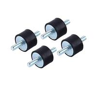 Yosoo Health Gear Soportes Antivibraciones de Goma con Espárrago M10, 4 Piezas 40x30 mm, Amortiguadores de Montaje para Compresor, Motor Diésel y Gasolina