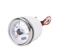 Yosoo Health Gear Tacómetro Automático de 52 Mm, Medidor de RPM Ajustable con 7 Colores de Retroiluminación para Automóviles y Barcos, 6000 RPM máx. para Motores de Gasolina (Esfera blanca cubierta