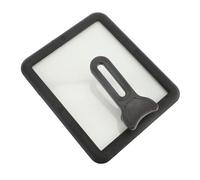 Yosoo Health Gear Tapa para Sartén para Tortilla, Vidrio Templado de 4 Mm, Cubierta para Sartén Tamagoyaki, Antiadherente Rectangular Visible con Borde de Silicona, Tapa para para Huevos