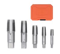Yosoo Health Gear Tapón de Tubería NPT, 5 Pcs Tapas de Plomería de Acero de Acero de Carbono 3/4 1/2 3/8 1/4 1/8 Pulgadas para Conexiones de Ajuste de Tubería