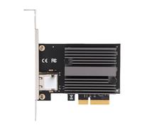 Yosoo Health Gear Tarjeta Ethernet 10G, Tarjeta de Red PCIe con PCB y Controlador AQC113C, 1 Puerto RJ45, Dedo Chapado en Oro, Disipador de Calor, Soporte PXE para Enrutador de Software NAS de