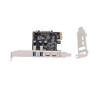 Yosoo Health Gear Tarjeta PCIe USB 3.2 Gen 1 PCB Tarjeta de Expansión USB PCI Express 4 Puertos 2 Tipo C Tipo A Alimentación de 5 Gbps para PC de Escritorio, Juegos, Oficina, Transferencia de Datos