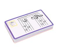 Yosoo Health Gear Tarjetas Flash Musicales para Piano y Guitarra, Tarjetas de Notas de Aprendizaje de Doble Cara Codificadas por Colores, 50 Unidades de Flash de Teoría Musical