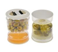 Yosoo Health Gear - Tarro para encurtidos (cristal, reloj de arena, pepinillos y aceitunas)