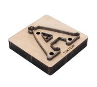 Yosoo Health Gear Troquel de Corte de Cuero con Base de Aleación de Acero, Letra A, Troquel de Corte de Cuero, 73 X 72 Mm, Cortador Manual para Peleteros y Manualidades, Billetera, Cinturón, Tela de