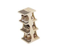 Yosoo Health Gear Zapatero Zapatero Vertical de Plástico Par Individual 26,5 X 24,5 X 18 Cm Torre para Zapatos Que Ahorra Espacio Fácil Montaje para Entrada Dormitorio Armario Oficina (4 Niveles)