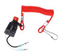 Yosoo Interruptor de Apagado de Motor Fueraborda, Repuesto para F 2 o 4 Tiempos OEM: 688-82575-01, con Cordón de Interruptor de Apagado Fueraborda 6121 688-82575-02-00 F 2 de Tiempo, Barco