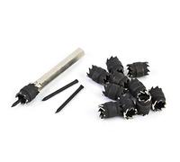 Yosoo Juego de Brocas Cortadoras de Soldadura por Puntos, Acero de Alta Resistencia, Cortador Eficiente de Doble Cara, 13 Piezas para Reparación de Paneles Automotrices