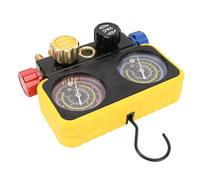 Yosoo Juego de Colector de CA, Medidor de Presión de Refrigerante HVAC, Kit de Refrigerante Profesional, Construcción Duradera, Seguridad y Confiabilidad, Conjunto Completo de Herramientas,