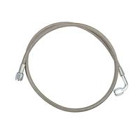 Yosoo Línea de Alimentación de Aceite Turbo 4AN, Tubo de Alimentación de Aceite Trenzado, Tubo de de Turbo de Acero Inoxidable para Extremo Recto y de 90 Grados con Accesorios Giratorios, 48 (60