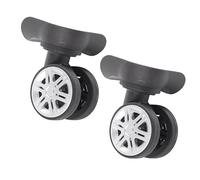 Yosoo Luggage Made Wheels Trunk Wheels Made Trolley Rheels 1 par Reemplazo Universal Hecho de Fuerte PP+Pet Fácil de Instalar con 8 Tornillos para Accesorios de Reparación de Equipaje