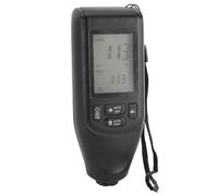 Yosoo Medidor de Espesor de Pintura, Medidor de Espesor de Recubrimiento Digital para Capas Anodizadas de Cromo, Medición de Alta Precisión para Aplicaciones Automotrices y de Fabricación (BLACK)