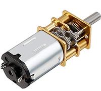Yosoo Mini DC 6/12 V de eje corto, motor de engranaje, 50/200/300 RPM, con engranaje de metal, repuesto N20 para coche teledirigido, modelo de robot, juguete de motor DIY (12 V 200 RPM)