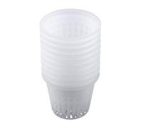 Yosoo Pack de 10 maceteros de plástico de Cultivo hidropónico de Malla, Maceta para Cultivar Plantas,