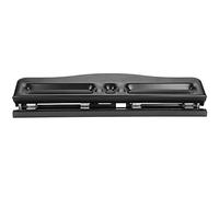 Yosoo Perforadora Ajustable de 4 Orificios, Perforadora de Papel Manual, Espacio entre Orificios Ajustable, de hasta 10 Hojas, Ideal para Uso en Oficina