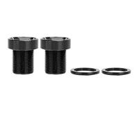 Yosoo Perno de fijación de brazo de manivela, tornillo de brazo de manivela de bicicleta de aleación de aluminio duradero Perno de fijación de manivela para bicicleta con dos colores opcionales, negro
