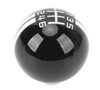 Yosoo Pomo de Palanca de Cambios de Carreras de Coches de 6 Velocidades, Pomo de Palanca de Cambios de Bola Redonda de Metal para Vehículos Manuales, Diseño Ergonómico para Estilo Shelby GT500, (en