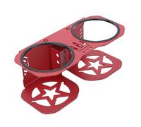 Yosoo Portavasos para Barra de Agarre, Construcción de Acero, Compatible con Modelos 570 800 900, Sujeción Conveniente para Pasajeros (Rojo) (Rojo)