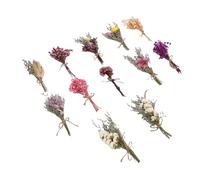 Yosoo Ramo de Flores Secas, Decoración Floral Vibrante Hecha a Mano para Bodas y Hogar, 12 Ramos Coloridos para Ocasiones Especiales