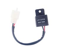 Yosoo Relé electrónico LED intermitente de 2 pines de 12 V para motocicleta con luz LED intermitente, relé de señal de giro, control de velocidad de parpadeo