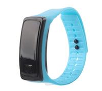 Yosoo Reloj de Pulsera LED, Reloj Digital con Correa de Silicona con Esfera de 12 Horas, Ideal para Deportes y Ropa Informal (Blue)