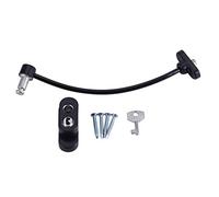 Restrictor de Seguridad para Ventanas Limitador de Puertas de Seguridad para Evitar Que los chiquitos de Peligro potencial de caída de la Ventana y Puerta de Apertura (Color : Negro)