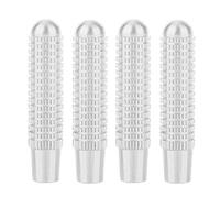 Yosoo Tapones de bloqueo para puerta interior, 4 unidades, para puerta de coche, para cerradura de puerta de coche, apto para ABE CLA GLA GLK Clase GLK (plateado) para botón de coche