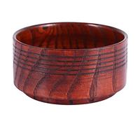 Yosoo Tazón de Madera Natural de jabón de Afeitado a Navaja de Herramientas de Copa Redonda Que 7,5 x 3,7 cm