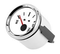 Yosoo Trim Gauge IP67 a Prueba Agua 9-32 V 52 mm Indicador de Equilibrio de compensación de Barco para Barco Yacht Marine(Marco Plateado sobre Blanco)